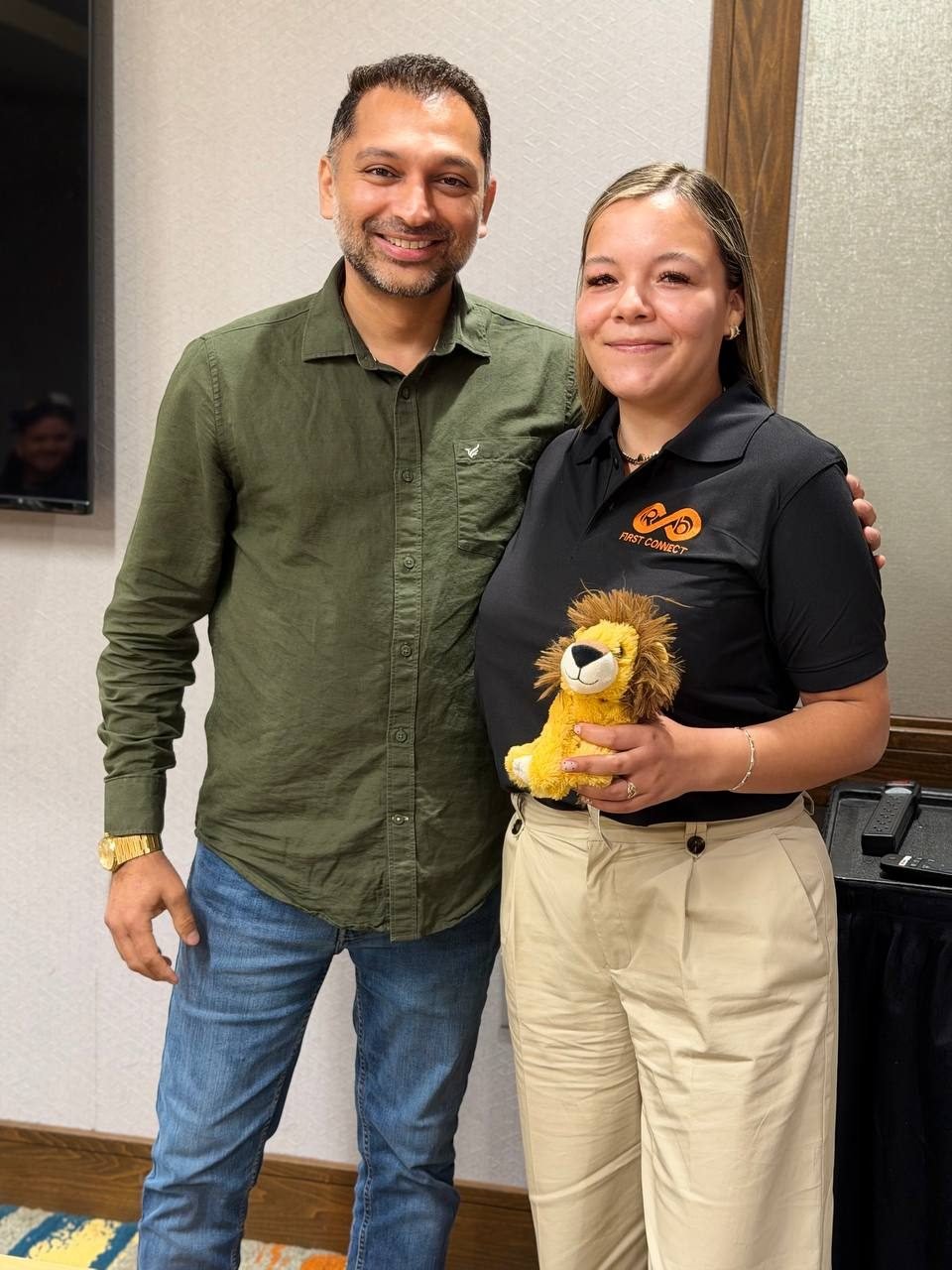 An RBFC teammate honored as a top performer at the team meeting